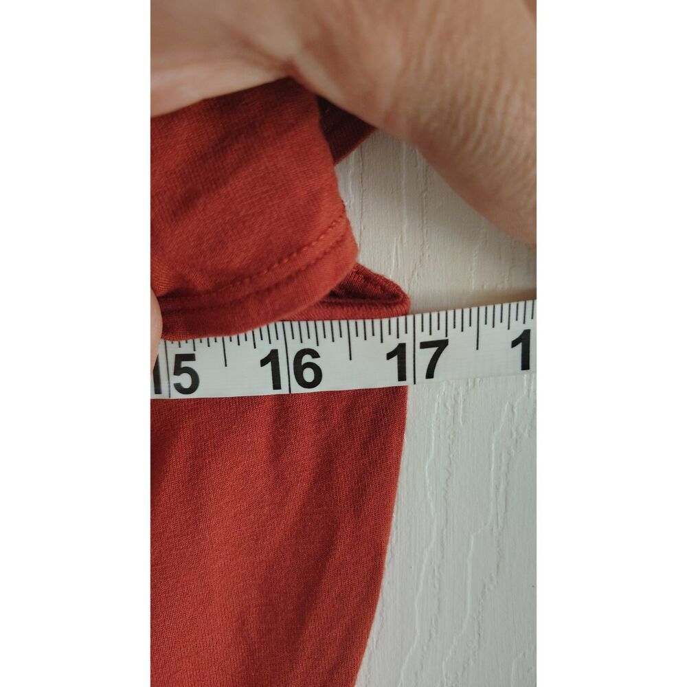 EST. 1946 Rust Orange Off-the-Shoulder Ruffle Romper Small - Picture 4 of 6